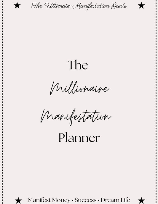 The Millionaire Manifestation Planner
